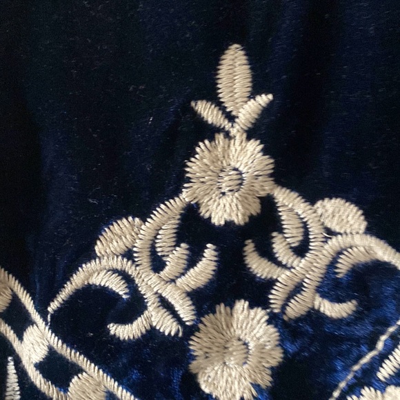 Plaid and Velvet Button Shirt - Picture 3 of 4